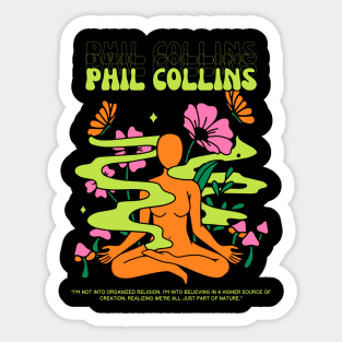 Phil Collins // Yoga Sticker